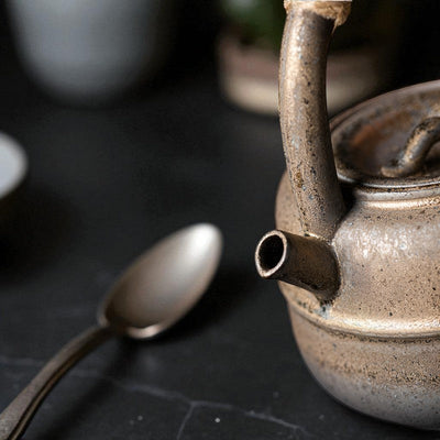 Antike Keramik Teekanne