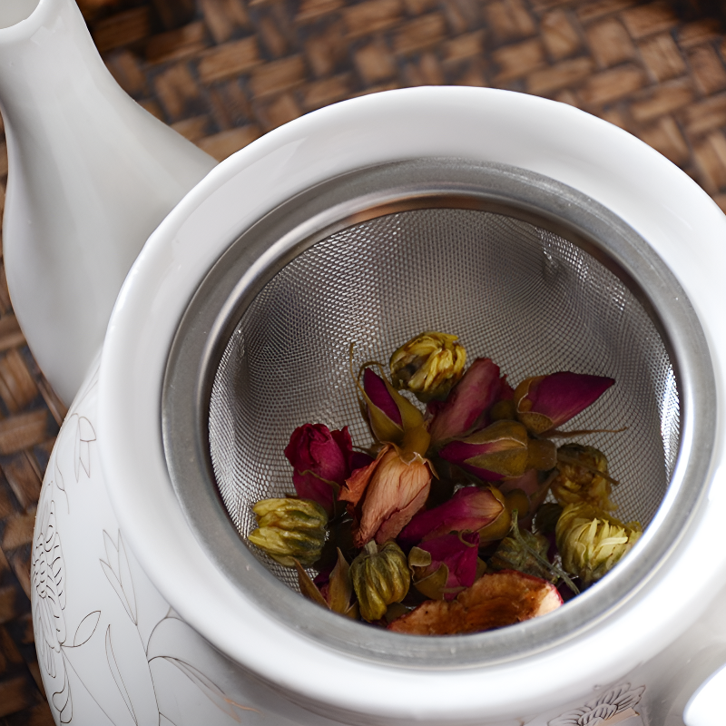 Blumen Porzellan Teeset