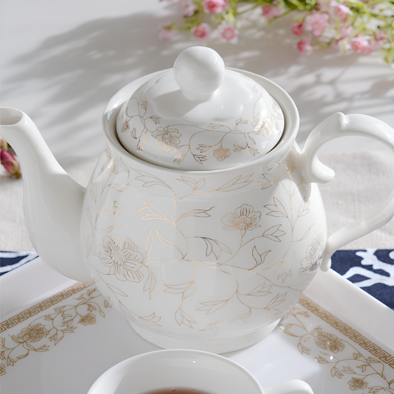 Blumen Porzellan Teeset