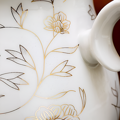 Blumen Porzellan Teeset