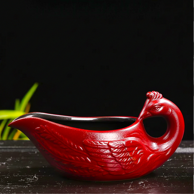 Chinesisches Teeset roter Drache