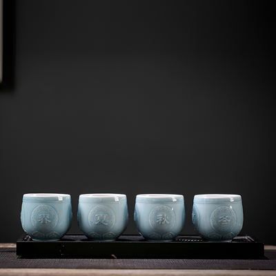 Japanisches Teeset Zeremonie