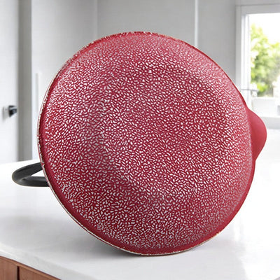 Rote Gusseisen Teekanne