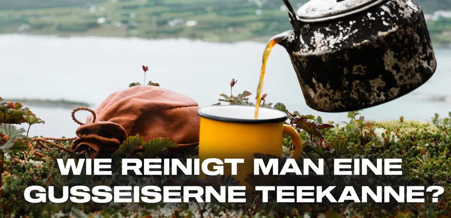 Wie reinigt man eine gusseiserne Teekanne?