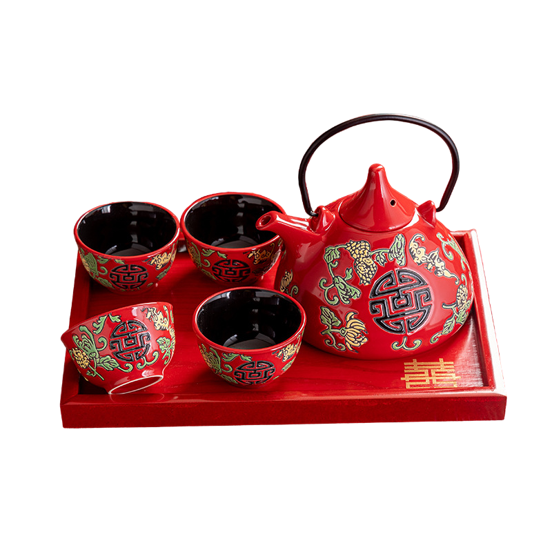 Altes Echtes Chinesisches Teeservice