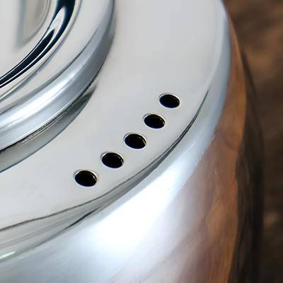 Antike Edelstahl Teekanne