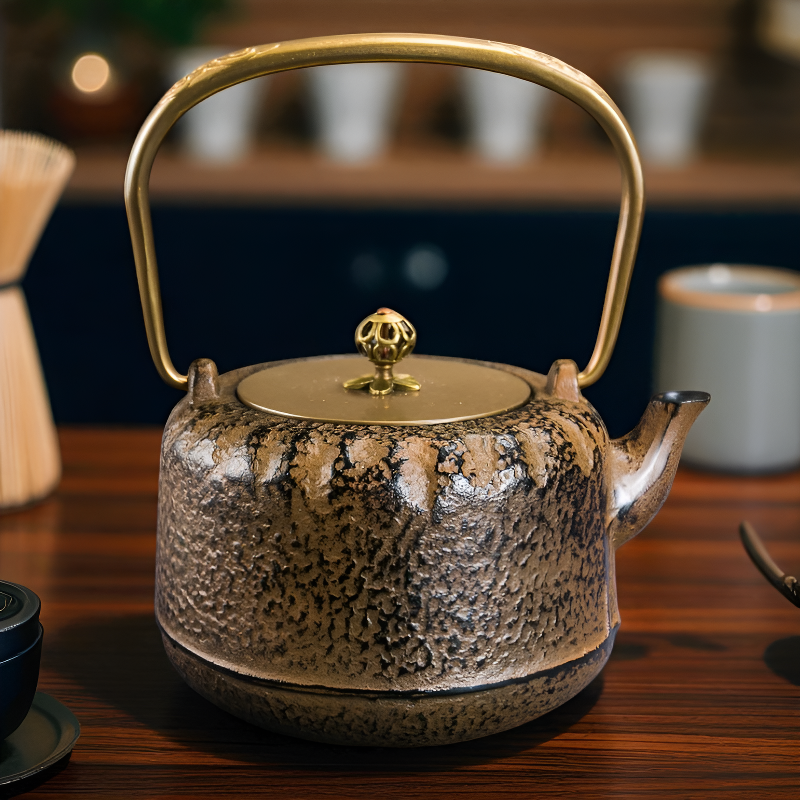 Antike Gusseisen Teekanne