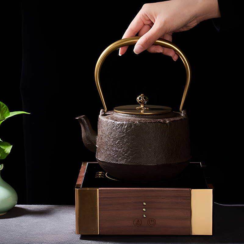 Antike Gusseisen Teekanne