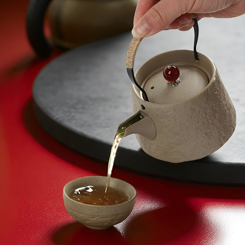 Antike Keramik Teekanne