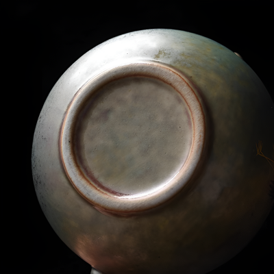 Antike schwarze Teekanne