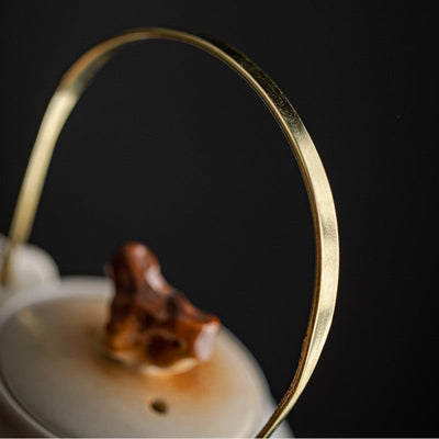 Antike Teekanne Porzellan chinesische Landschaft