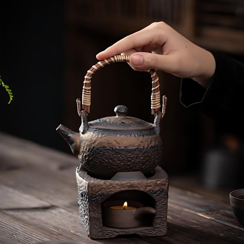 Antike Teekanns Mit Stövchen