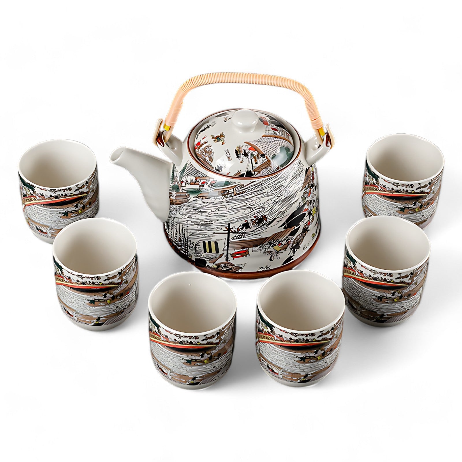 Antikes China Porzellan Teeservice