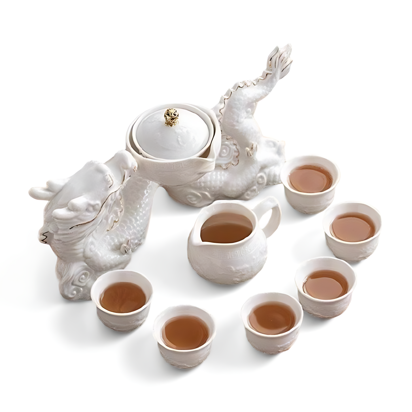 Antikes Chinesisches Teeservice Dragon