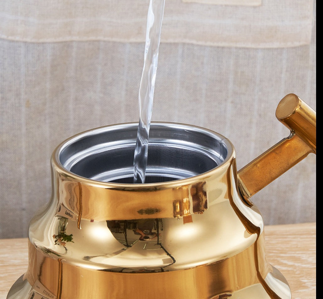 Arabische Teekanne Edelstahl