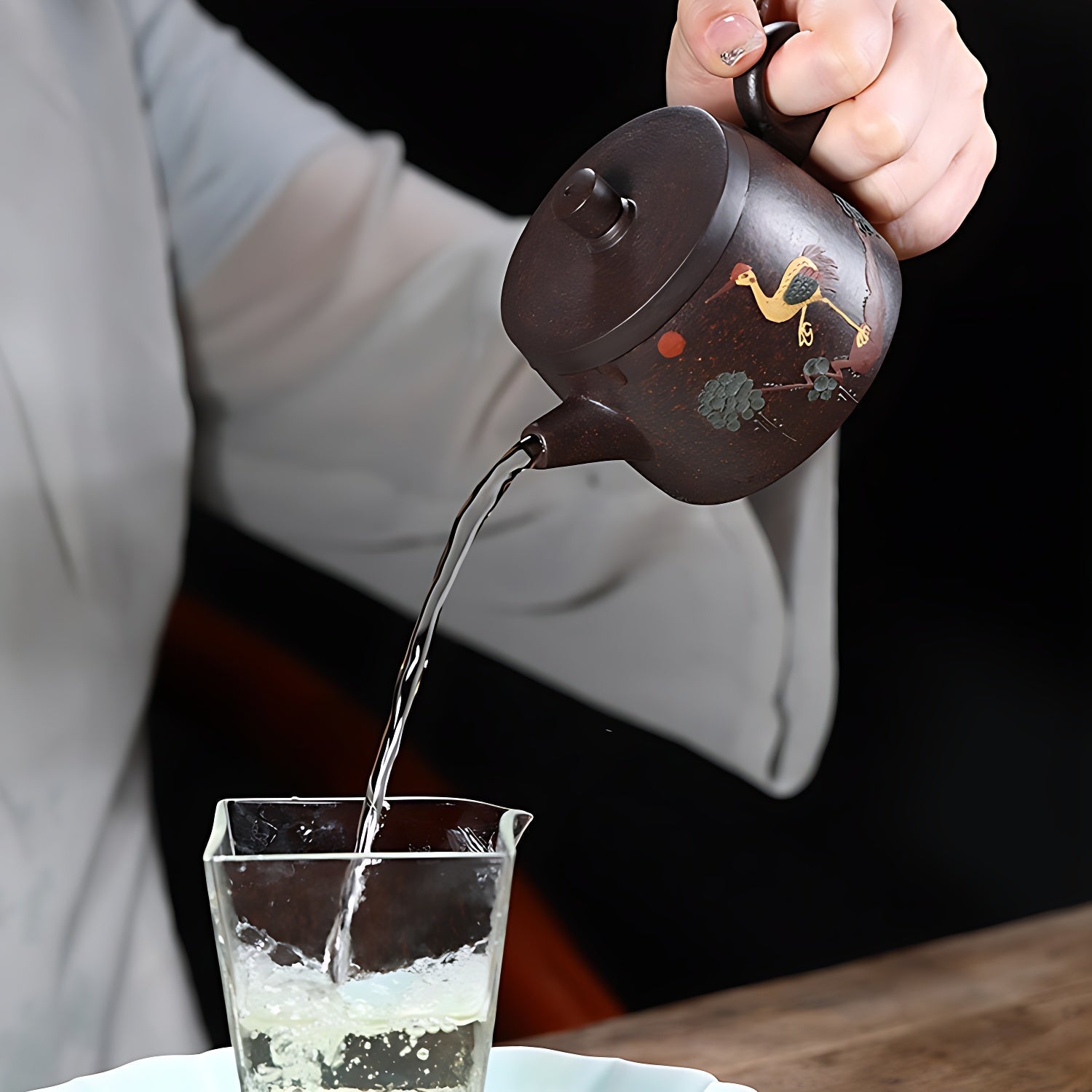 Asiatische Teekanne Mit Sieb