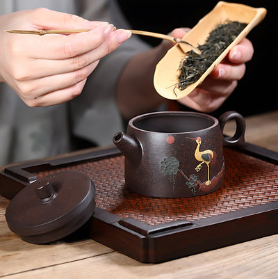 Asiatische Teekanne Mit Sieb