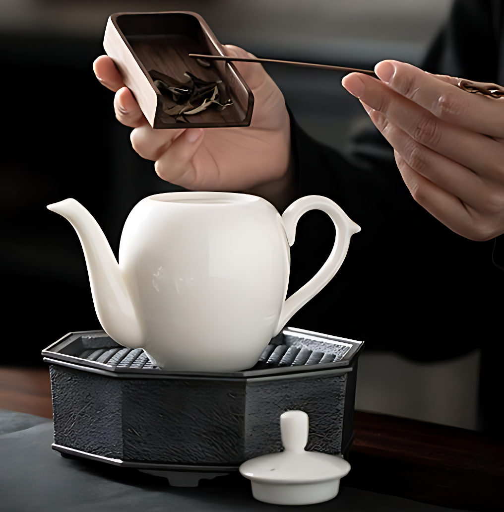 Asiatische Teekanne Porzellan