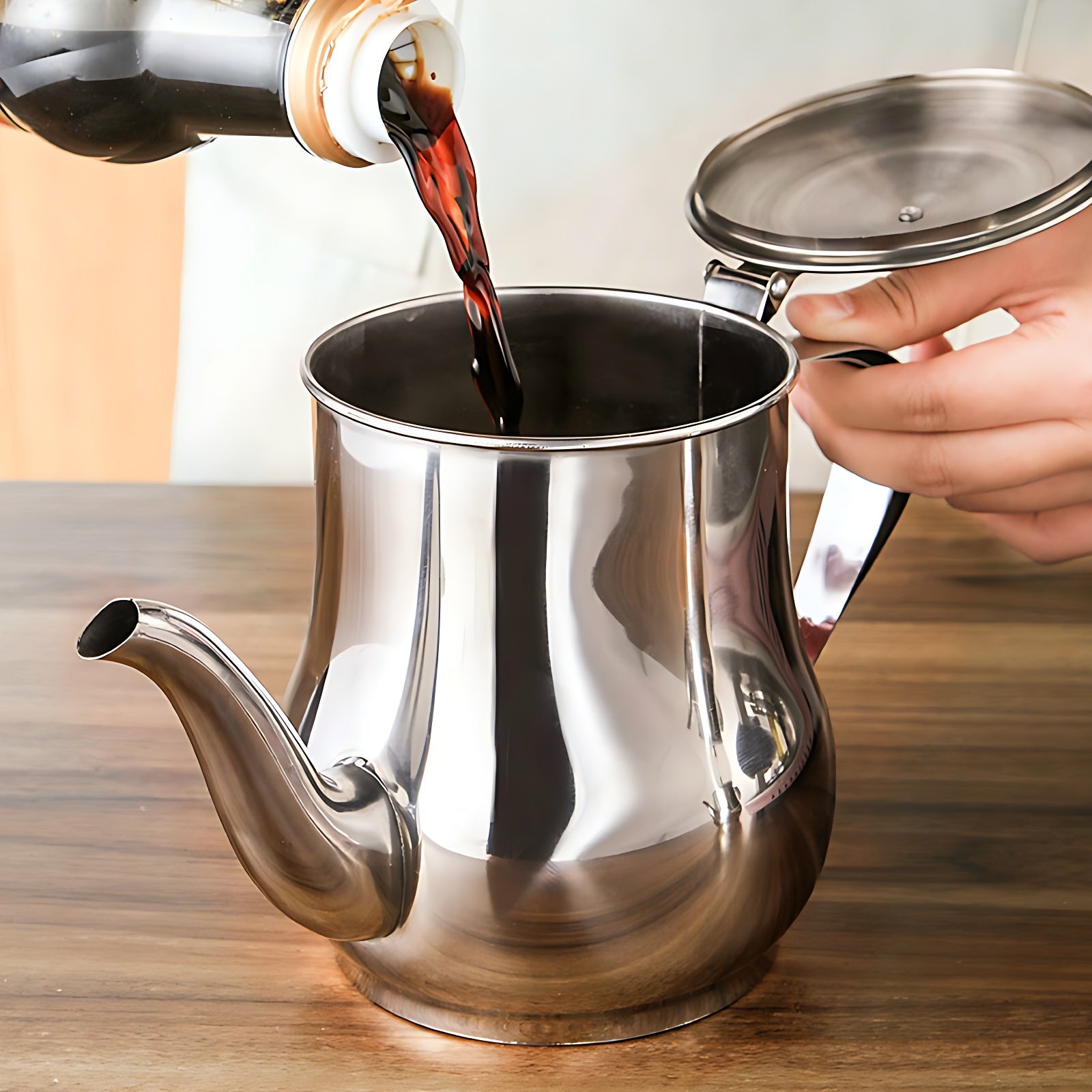 Auerhahn Teekanne Edelstahl