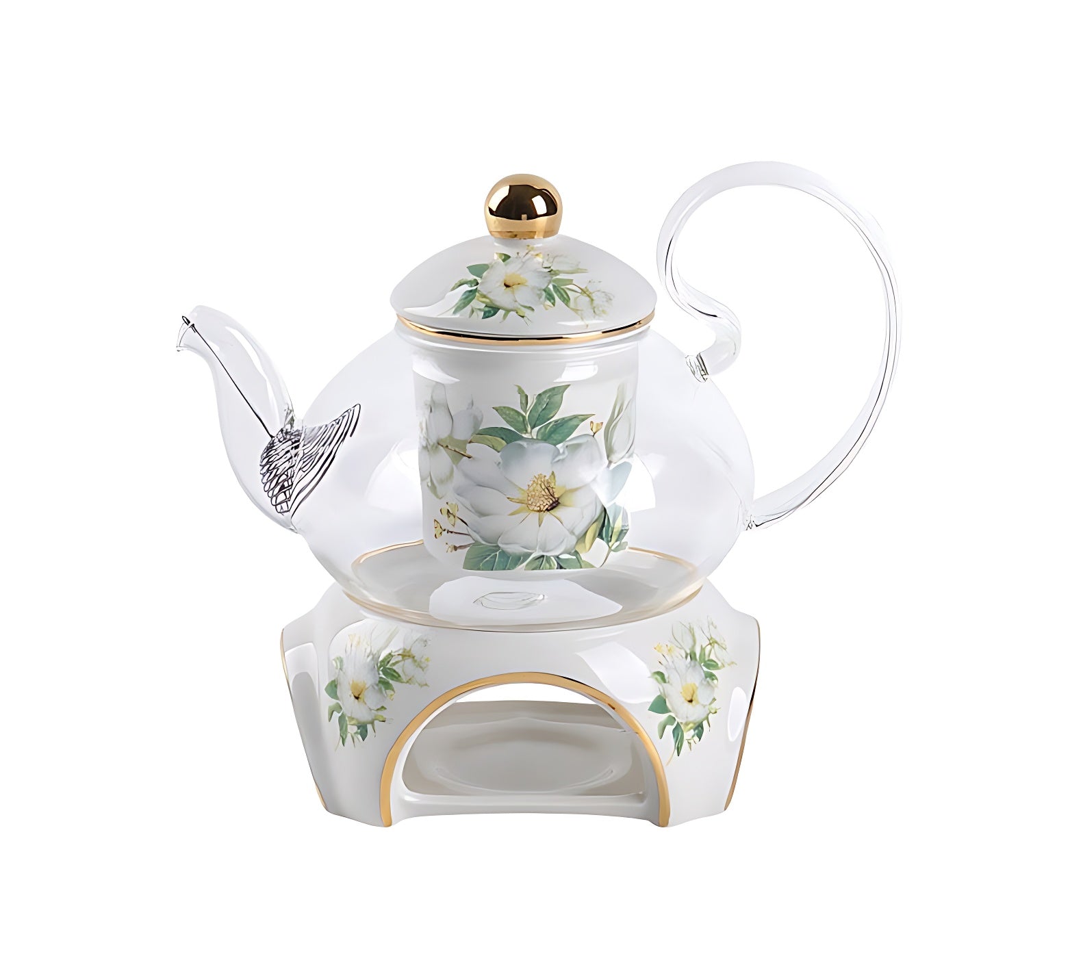 Aussergewöhnliche Teekanne Mit Integriertem Stövchen