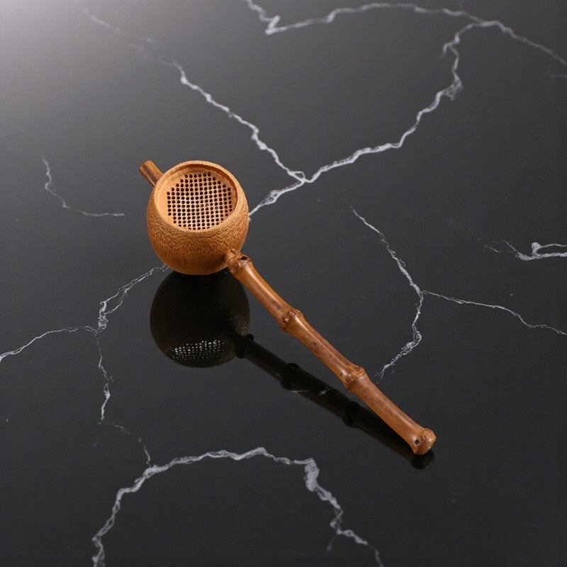 Bambus-Teelöffel mit Filter