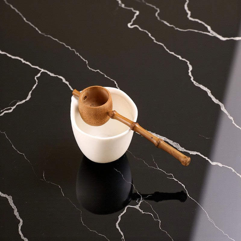 Bambus-Teelöffel mit Filter