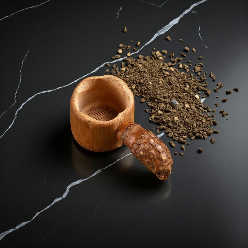 Bambus-Teelöffel mit Filter