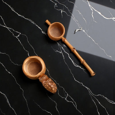 Bambus-Teelöffel mit Filter