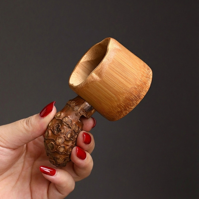 Bambus-Teelöffel mit Filter