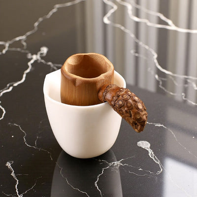 Bambus-Teelöffel mit Filter