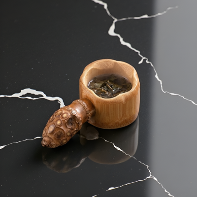 Bambus-Teelöffel mit Filter