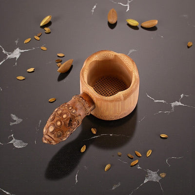 Bambus-Teelöffel mit Filter