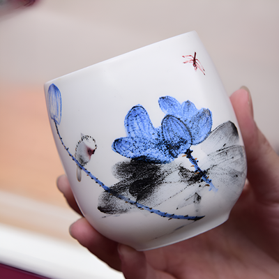 Blaues Porzellan Teeset