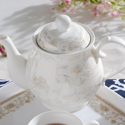 Blumen Porzellan Teeset