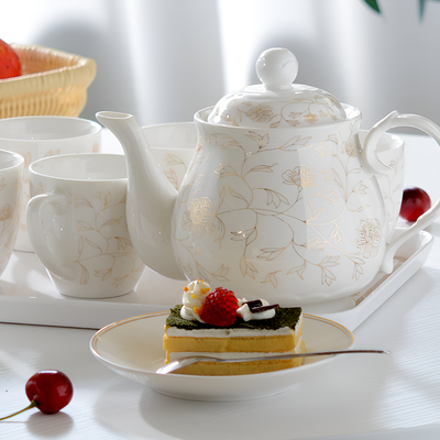 Blumen Porzellan Teeset