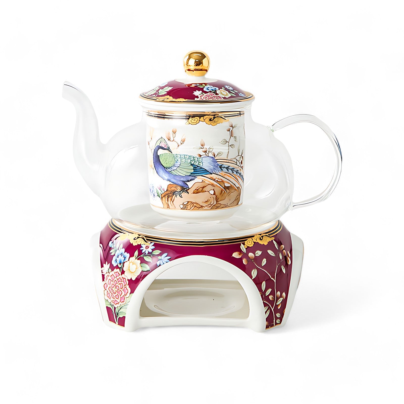 Blumen Teekanne Mit Stövchen