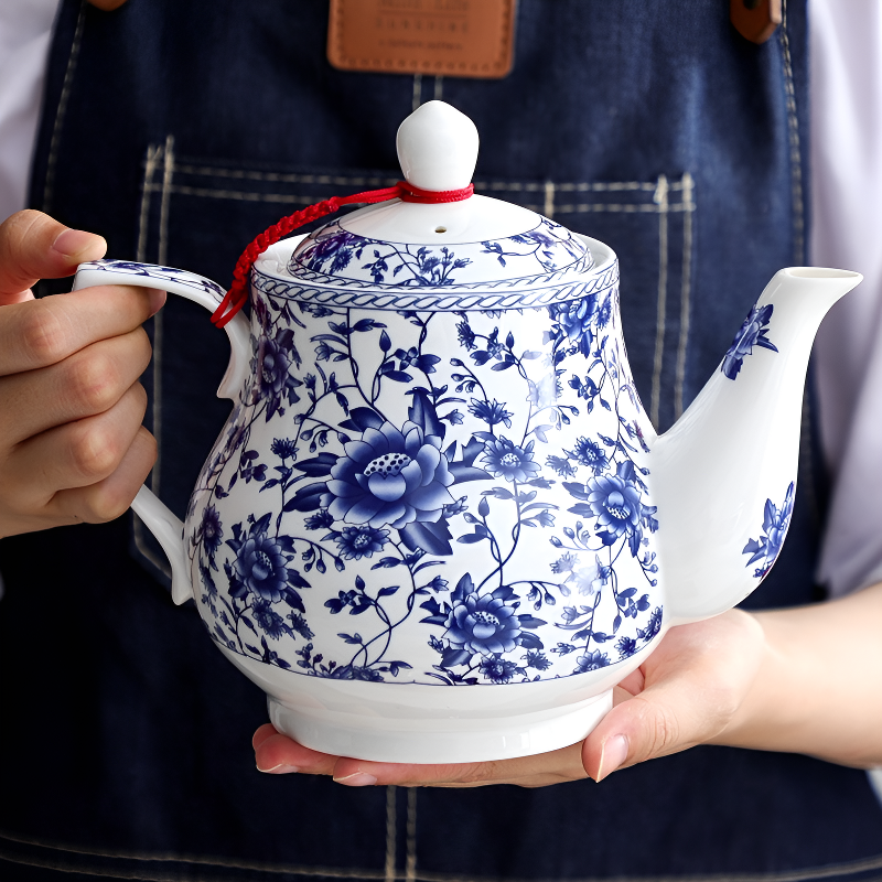 Chinesische Teekanne blau und weiß