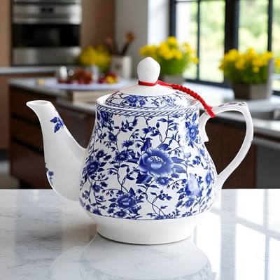 Chinesische Teekanne blau und weiß