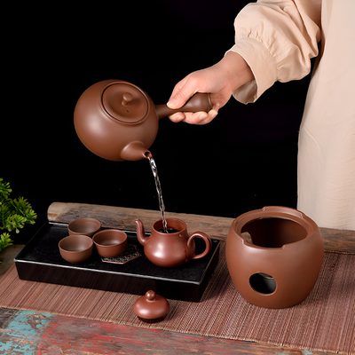 Chinesische Teekanne erdbraun