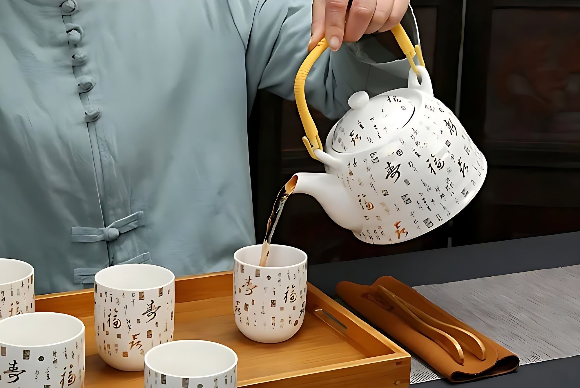 Chinesische Teekanne Keramik