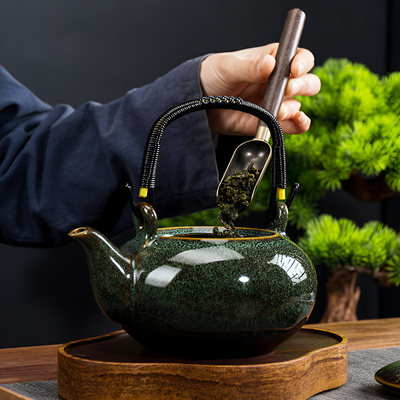 Chinesische Teekanne Teeritual