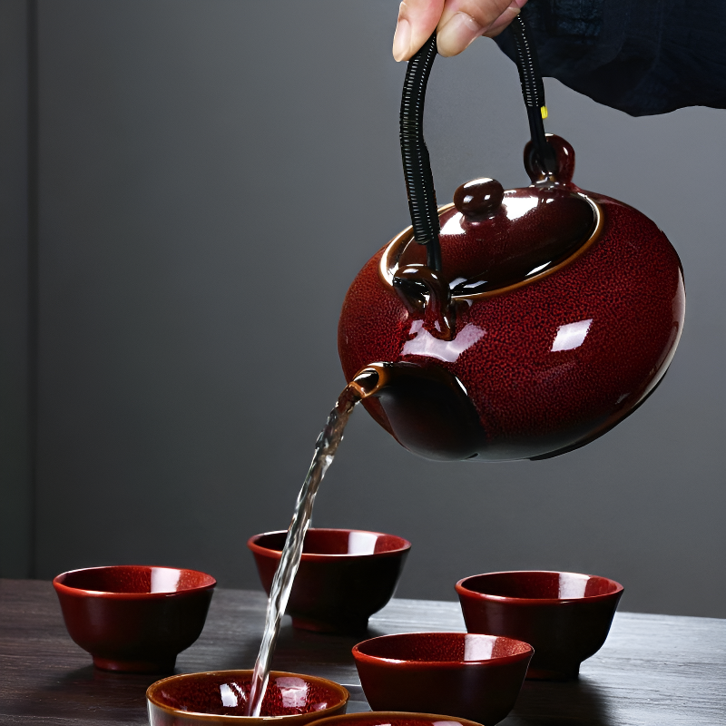 Chinesische Teekanne Teeritual