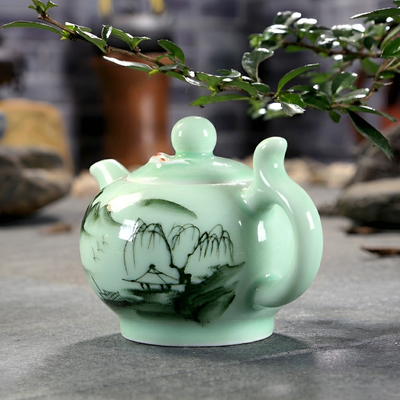 Chinesische Teekanne Teezeremonie