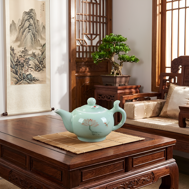 Chinesische Teekanne Teezeremonie