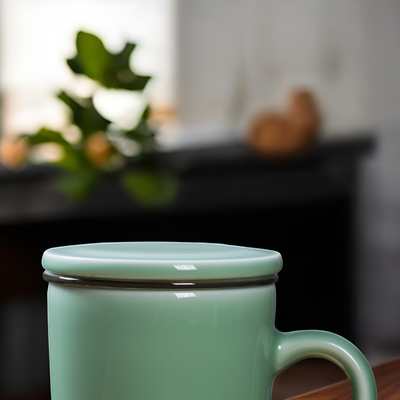 Chinesische Teetasse mit Sieb