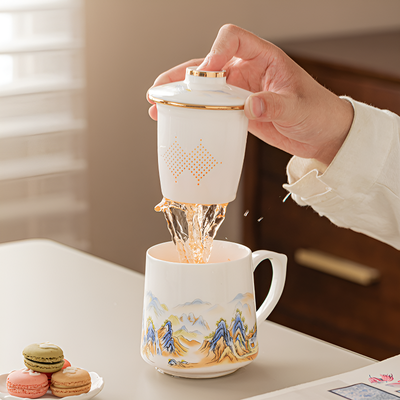 Chinesischer Becher mit Filter