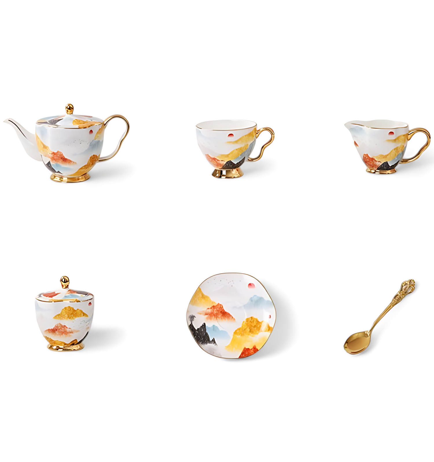 Chinesisches Altes Teeservice Porzellan