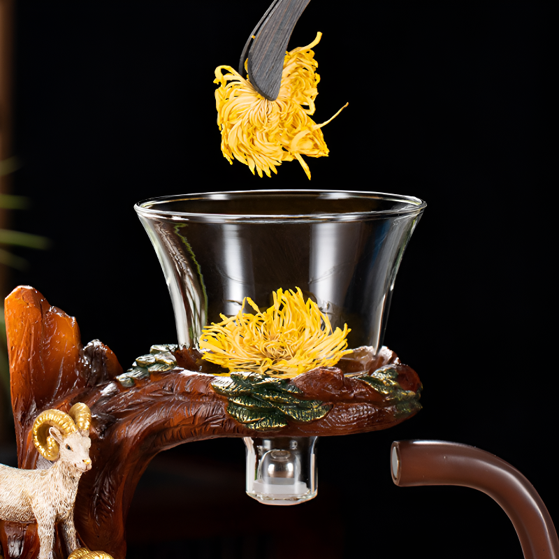 Chinesisches Glas Teeset