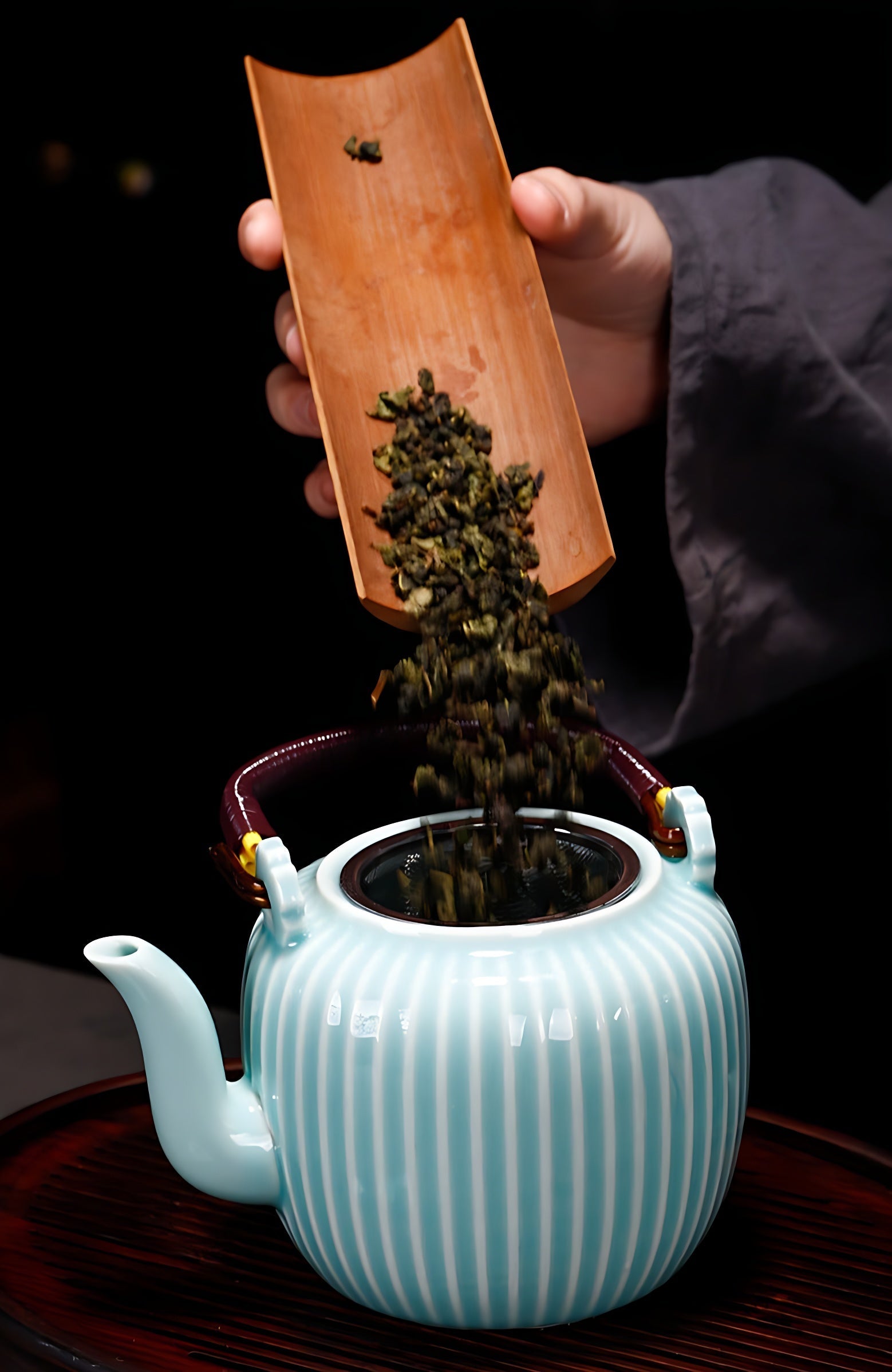 Chinesisches Teeservice 6 Tassen Kanne