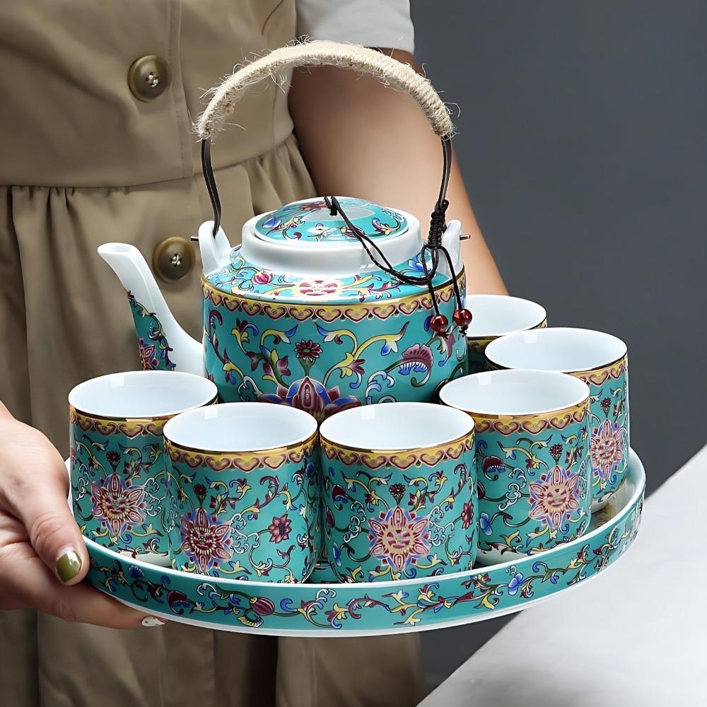 Chinesisches Teeservice Blau